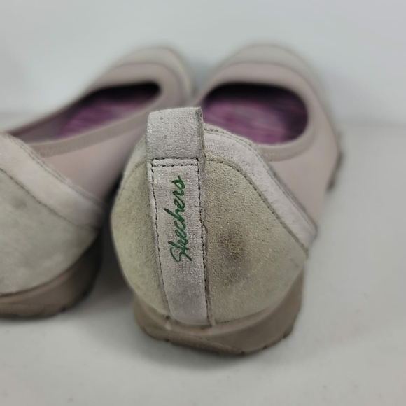 Skechers relaxy fit memory foam Sz 7.5 US Slip on Shoes Beige pink - Picture 5 of 8